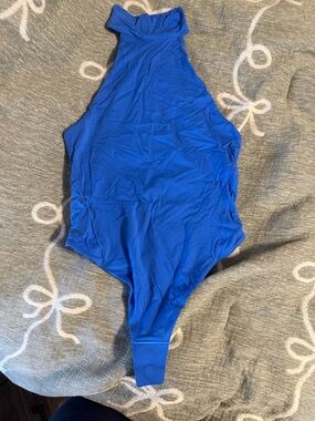 Lululemon Royal Blue High Neck One-Piece Bodysuit